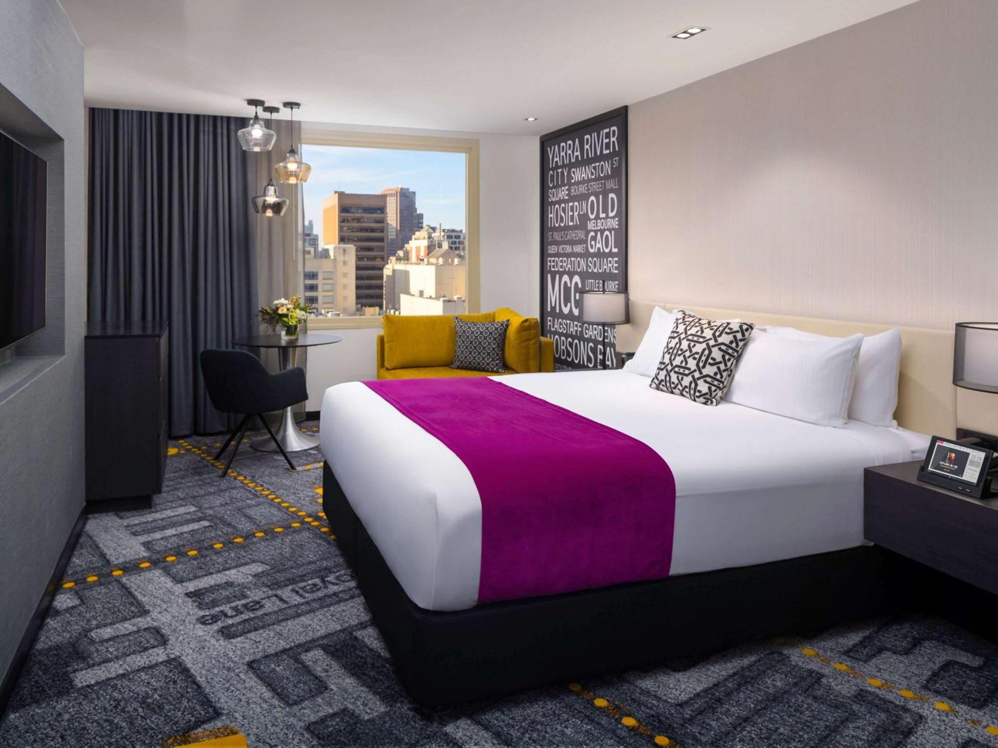 Pullman Melbourne City Centre Exterior foto A room at the hotel